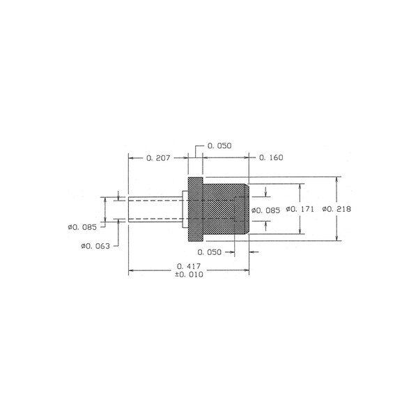 Concord Electronics COMM INS PTFE INS THRU-HOLE PIN TERM 0.417" L, 1115-05-0519-1 1115-05-0519